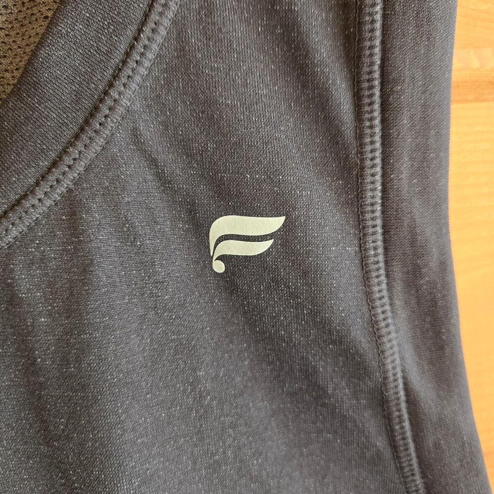 Fabletics Training Day Tank Top Muscle Shirt Black Gradient Seamless Large Gym - Picture 5 of 6